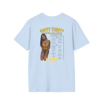 30th Birthday Party T-Shirt, Dirty Thirty Shirt, Unique Gift for Her, Fun Celebration Tee, Softstyle Unisex Top