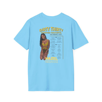 30th Birthday Party T-Shirt, Dirty Thirty Shirt, Unique Gift for Her, Fun Celebration Tee, Softstyle Unisex Top