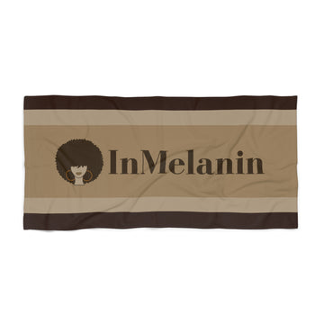 InMelanin Beach Towel, Summer Accessory, Poolside Essential, Relaxation Gear, Fun in the Sun