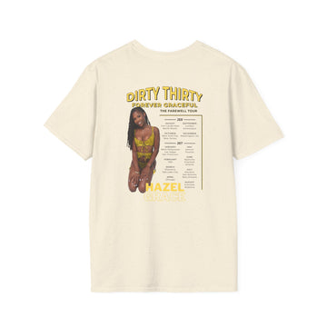30th Birthday Party T-Shirt, Dirty Thirty Shirt, Unique Gift for Her, Fun Celebration Tee, Softstyle Unisex Top