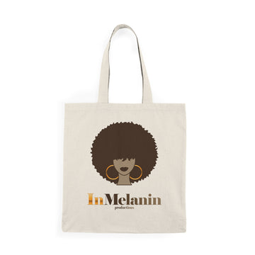 InMelanin Productions Natural Tote Bag - Afrocentric Style for Everyday Use