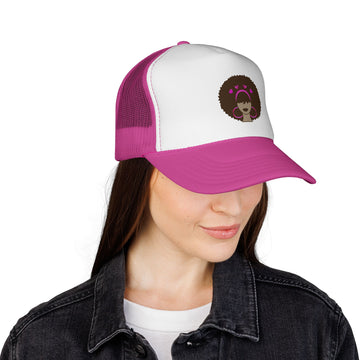 Meli Valentine Trucker Cap — Retro Graphic Snapback Hat