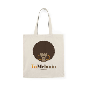 InMelanin Productions Natural Tote Bag - Afrocentric Style for Everyday Use