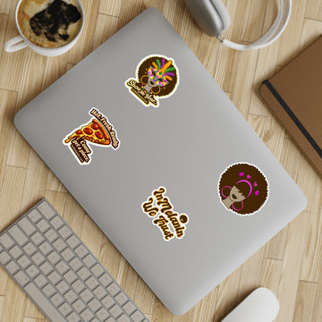 Melanin Pride Sticker Sheet Bundle — 5pc Afro & Inspirational Vinyl Stickers