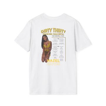 30th Birthday Party T-Shirt, Dirty Thirty Shirt, Unique Gift for Her, Fun Celebration Tee, Softstyle Unisex Top
