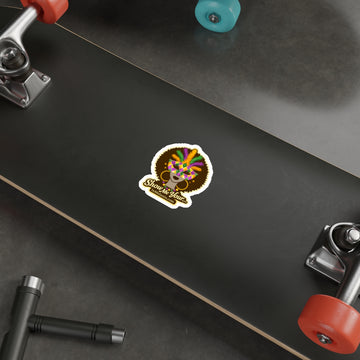 Mardi Gras Meli Die-Cut Sticker — "Show Me Your..." Afrocentric Carnival Design
