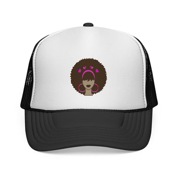 Meli Valentine Trucker Cap — Retro Graphic Snapback Hat
